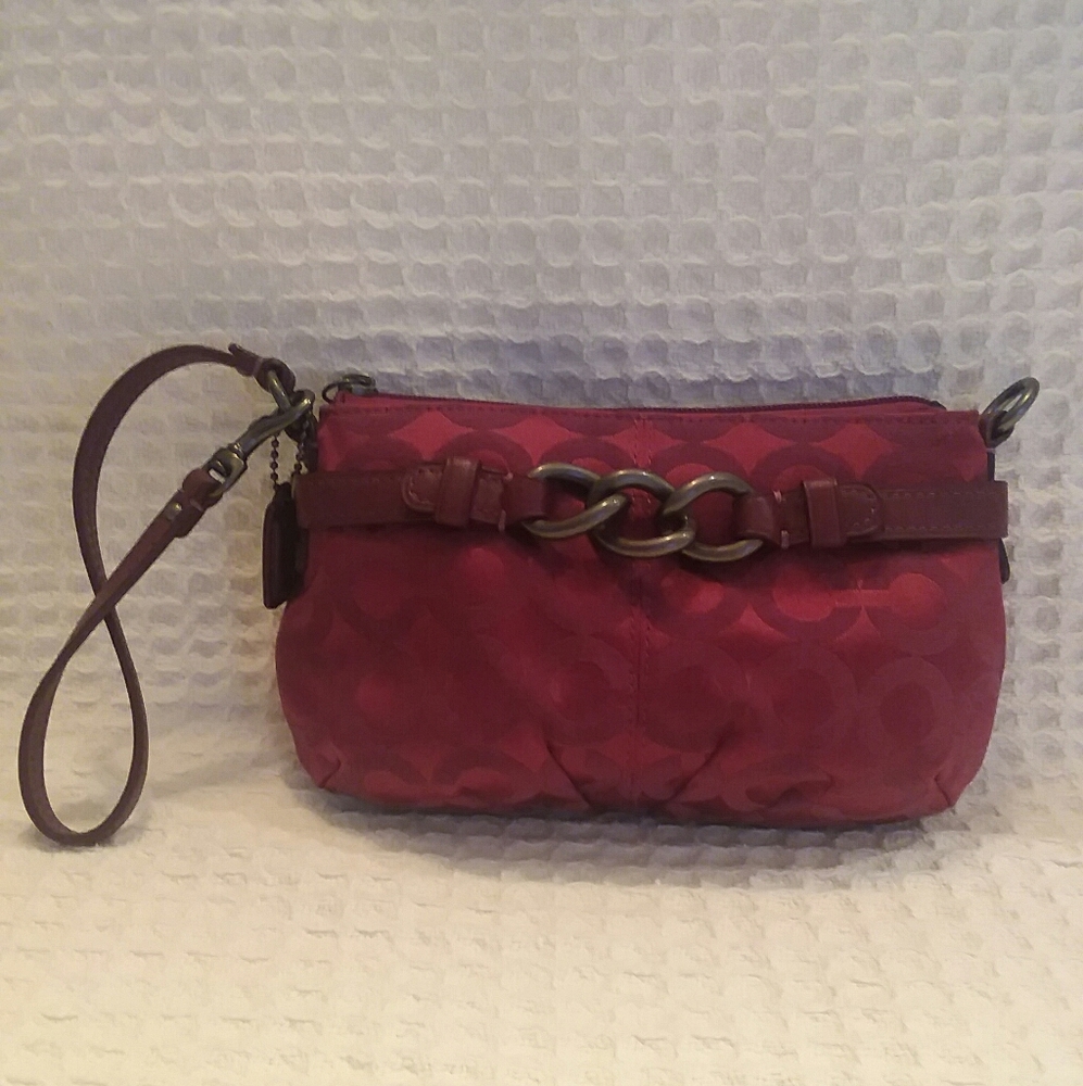Coach Signature Collection Wristlet/Mini Bag - Picture 1 of 8